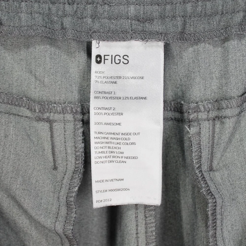 Figs Tansen Jogger Scrub Pants Mens Size XL Graphite Gray Technical Collection